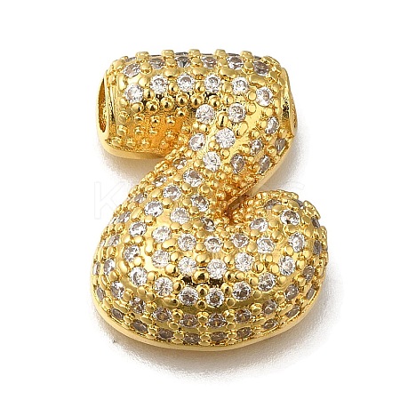 Brass with Cubic Zirconia Pendants KK-Q818-02Z-G-1
