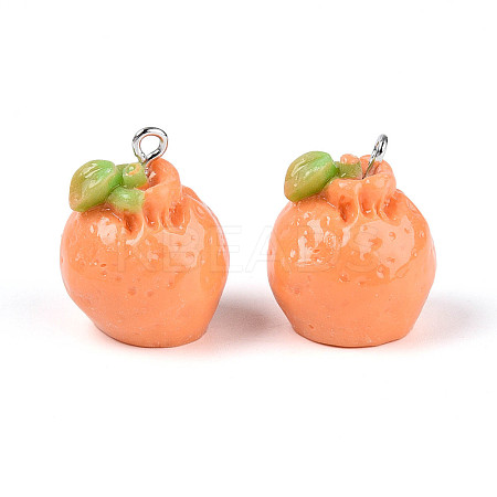 Opaque Resin Pendants RESI-N050-18P-1