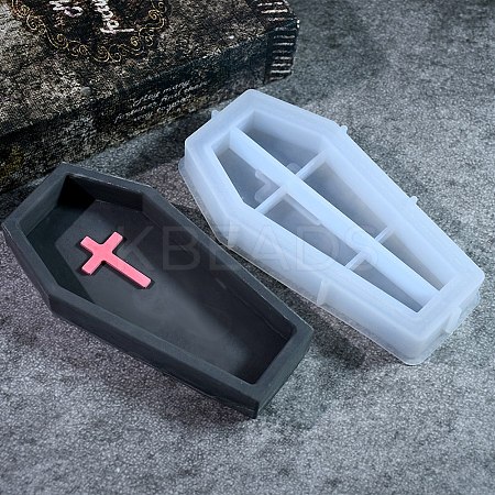 Halloween DIY Pixel Heart Quicksand Silicone Molds AJEW-U013-02A-1