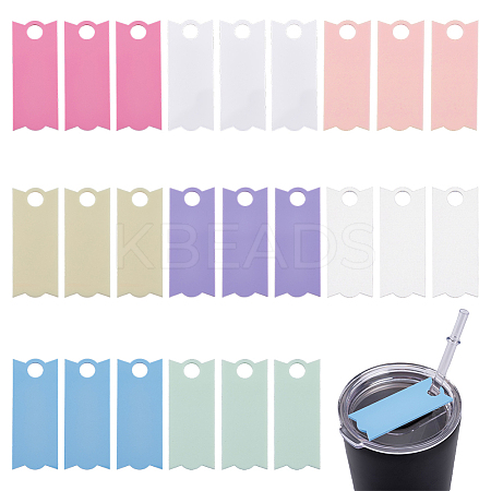 21Pcs 7 Colors Acrylic Accessories OACR-DC0001-24-1