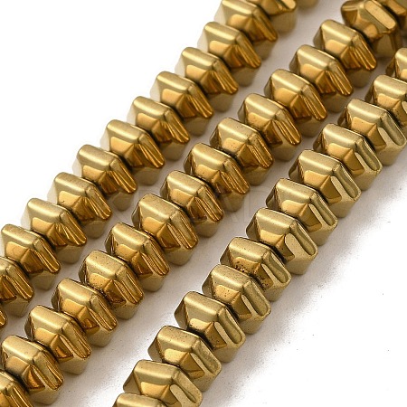Electroplated Non-Magnetic Synthetic Hematite Beads Strands G-P518-06A-1