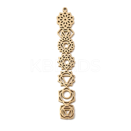 304 Stainless Steel Big Pendants STAS-H247-15G-1