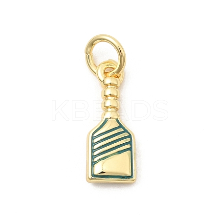 Brass Enamel Pendants KK-Z147-11G-1