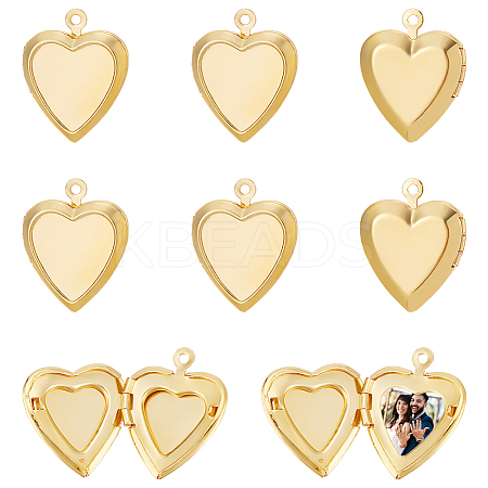 Rack Plating Brass Locket Pendants FIND-UN0015-53B-1
