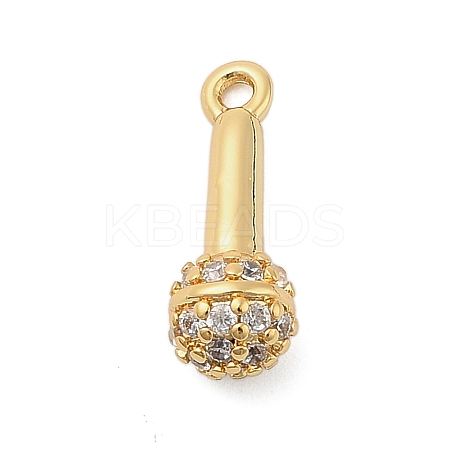 Brass Micro Pave Cubic Zirconia Pendatns KK-I380-04G-1