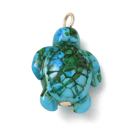 Brass & Resin Pendants RE-CBA9A00-01G-04-1