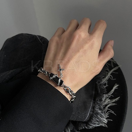 Stainless Steel Charm Bracelets PW-WG2882D-02-1