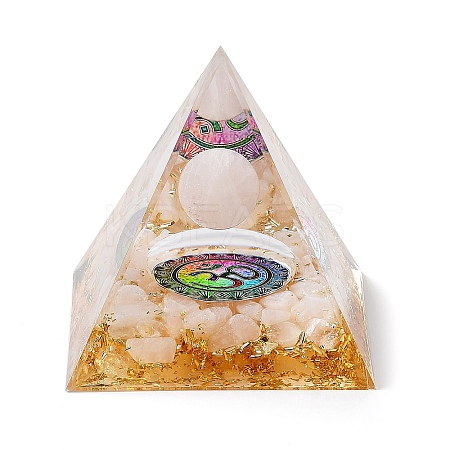 Orgonite Pyramid Resin Energy Generators DJEW-D013-01G-1