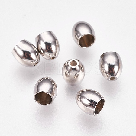 Non-Tarnish 201 Stainless Steel Cord Ends LS-X-STAS-L205-16P-1