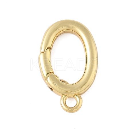 Brass Spring Gate Ring KK-L245-04G-01-1