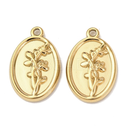 304 Stainless Steel Pendants STAS-I358-12G-08-1
