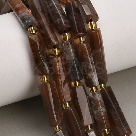 Natural Multi-Moonstone Beads Strands G-D353-A24-1