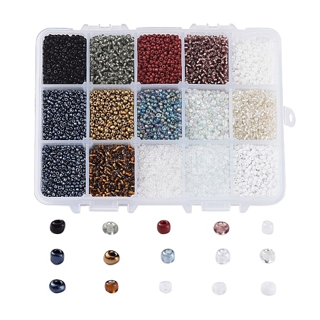 12/0 Glass Seed Beads SEED-JP0009-01-2mm-1