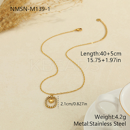 304 Stainless Steel Pendant Necklaces WG7F8A7-01-1
