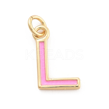 Rack Plating Brass Pendants KK-C065-02L-G-1