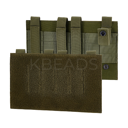 Oxford Cloth Tactical Adhesive Hook and Loop Panels AJEW-WH0816-483A-1