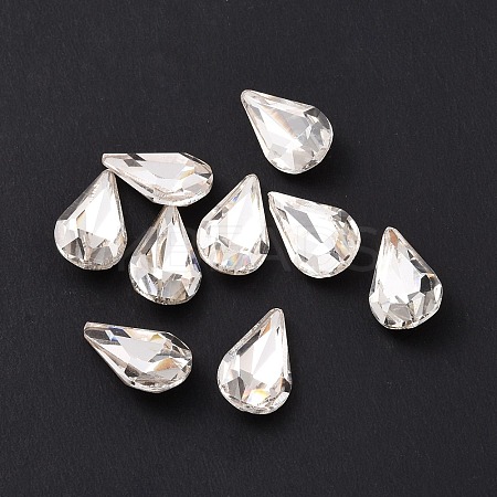 Glass Rhinestone Cabochons GGLA-P002-07D-01-1