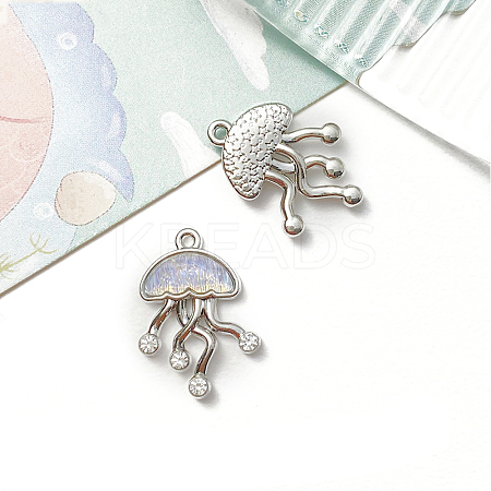 Jellyfish Platinum Alloy Pendants PW-WGE540B-03-1