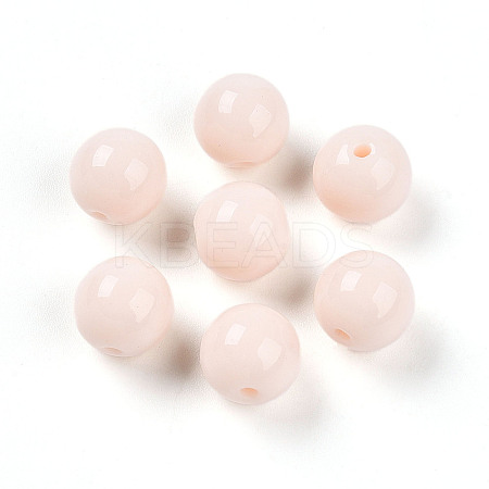 Opaque Solid Color Glass Beads LS-GLAA-N007-10mm-A01-1