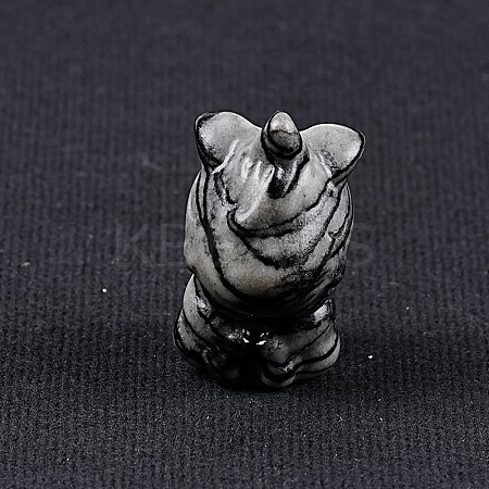 Natural Picasso Jasper Carved Unicorn Figurines Statues for Home Office Desktop Decoration PW-WG35462-03-1