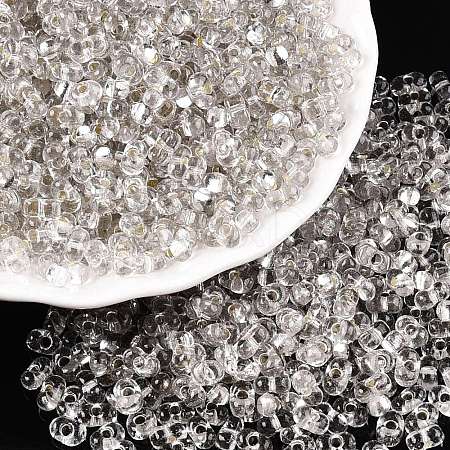 Baking Paint Transparent Glass Seed Beads SEED-N006-05A-1