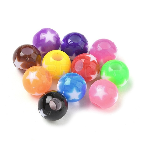 Opaque Acrylic Beads OACR-D309-01A-1