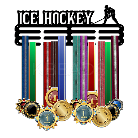Sports Theme Iron Medal Hanger Holder Display Wall Rack ODIS-WH0021-683-1