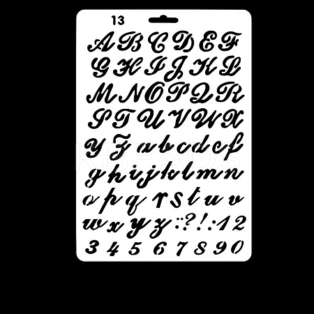 PET Plastic Hollow Painting Silhouette Stencil DRAW-PW0009-01C-1