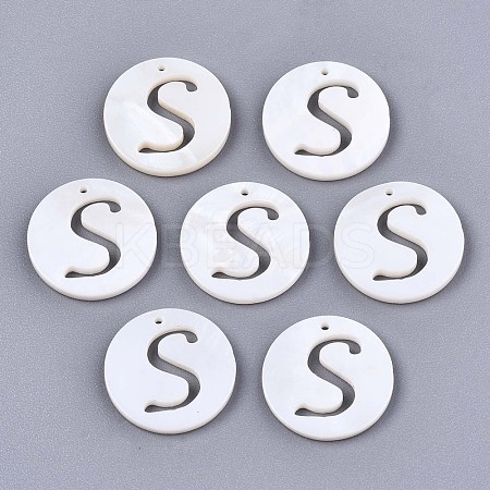 Natural Freshwater Shell Charms SHEL-S276-119S-1