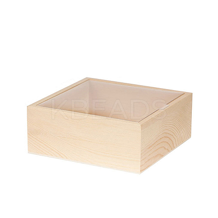 1Pc Wooden Storage Boxes WOCR-DJ0001-02B-1
