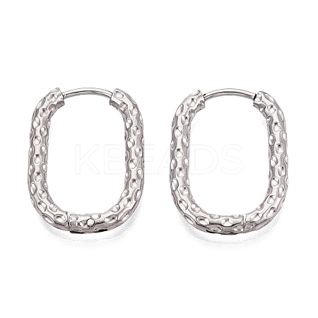 Non-Tarnish 304 Stainless Steel Hoop Earring STAS-A091-17B-P-1