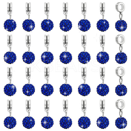 30Pcs Large Hole Alloy European Dangle Charms PALLOY-PH0022-34-1