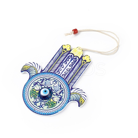 Wood Big Pendant Decorations LS-HJEW-F016-04-1