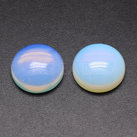 Dyed Half Round/Dome Opalite Cabochons G-K019-16mm-05-1
