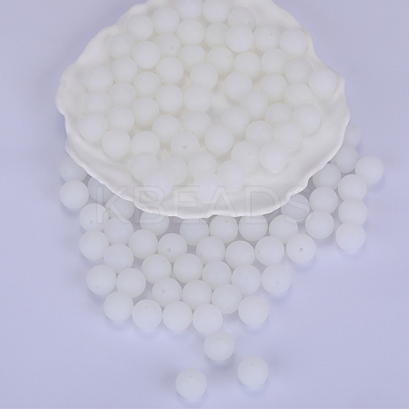 Round Silicone Focal Beads SI-JX0046A-31-1