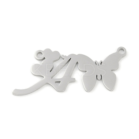 Non-Tarnish 304 Stainless Steel Pendants STAS-L279-002P-A-1