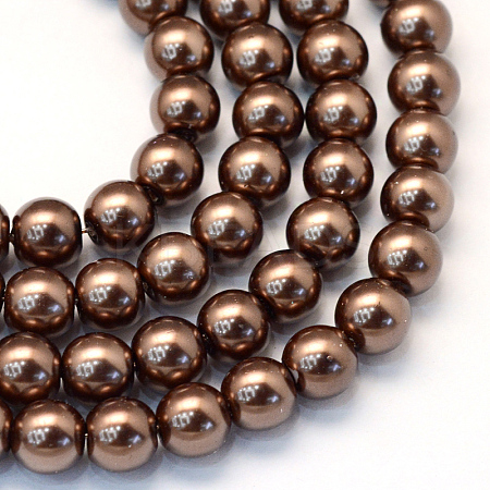 Baking Painted Glass Pearl Bead Strands X-HY-Q003-5mm-52-1