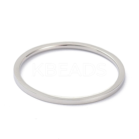 Non-Tarnish 1mm Polished Plain Dome Finger Ring for Girl Women RJEW-C012-02A-P-1