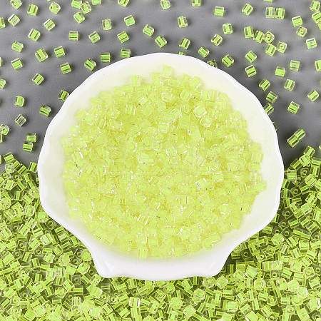 Transparent Inside Colours Glass Seed Beads SEED-T007-11J-1