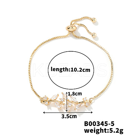 Fashionable European and American Style Rhinestone Slider Bracelets MB3547-5-1
