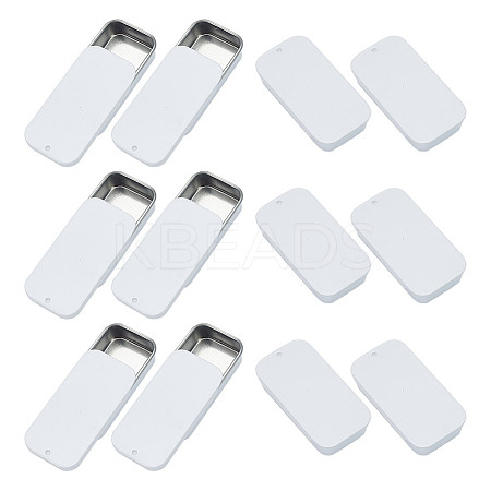 Tinplate Slide Storage Box CON-WH0099-24A-01-1