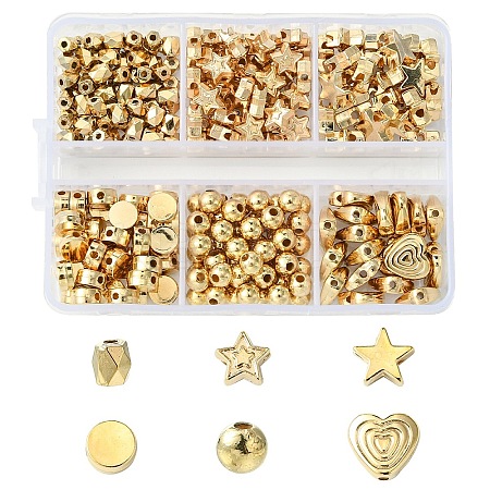 265Pcs 6 Styles CCB Plastic Beads CCB-YW0001-42-1