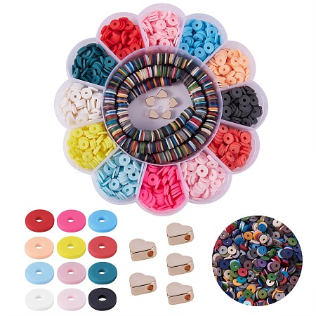 2400Pcs Single Colors Handmade Polymer Clay Beads CLAY-SZ0001-55-1