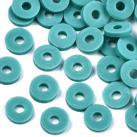 Handmade Polymer Clay Beads X-CLAY-Q251-8.0mm-107-1
