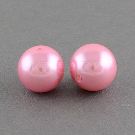 ABS Plastic Imitation Pearl Round Beads SACR-S074-8mm-A75-1