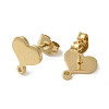 Ion Plating(IP) 304 Stainless Steel Stud Earring Findings STAS-I206-83G-2