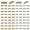 80Pcs 2 Colors Tibetan Style Alloy Chandelier Component Links FIND-PH0018-72-1