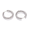 201 Stainless Steel Huggie Hoop Earrings EJEW-L256-05F-P-2