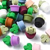 21Pcs 21 Colors Silicone Focal Beads SIL-CJ0002-03-8