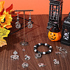 48Pcs 8 Styles Tibetan Style Alloy Pendants FIND-SC0018-09-4